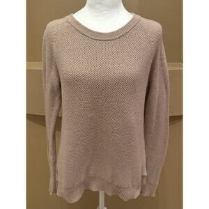 Madewell province Crossback Pullover Sweater Dusty Rose Pink Warm Size S